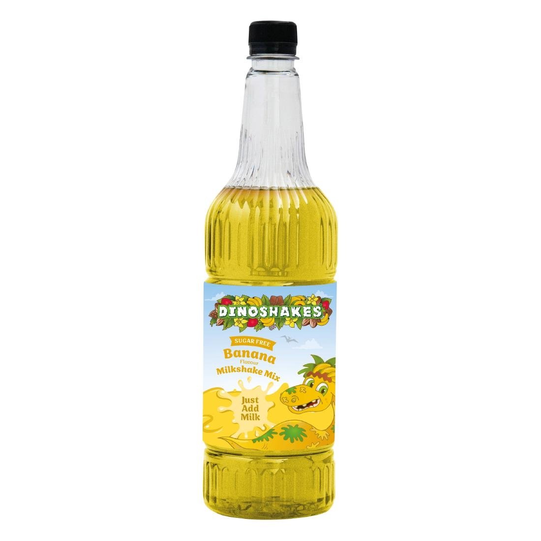 Dinoshakes Sugar Free Banana Milkshake Mix 1Ltr (KA728)