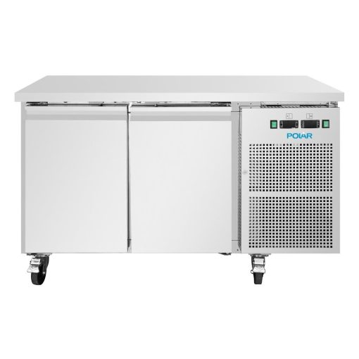 Polar U-Series Double Door Counter Fridge-Freezer 124Ltr (UA086)