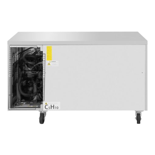 Polar U-Series Double Door Counter Fridge-Freezer 124Ltr (UA086)