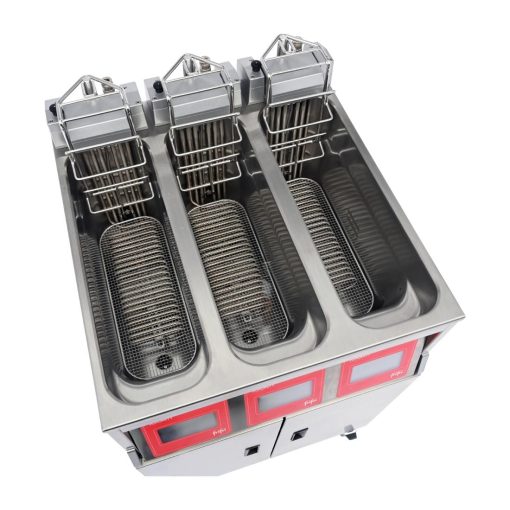 FriFri Touch 633 Electric Free Standing Triple Tank Filtration Fryer TL633M31G0 (CX899)