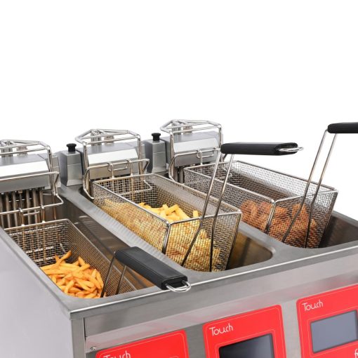 FriFri Touch 633 Electric Free Standing Triple Tank Filtration Fryer TL633M31G0 (CX899)