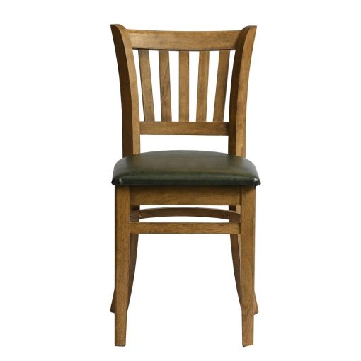 Manhattan Dining Chair in Weathered Oak with Bison Cedar Seat 2 Pack (HX817)