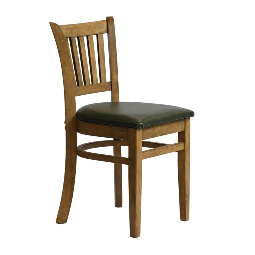 Manhattan Dining Chair in Weathered Oak with Bison Cedar Seat 2 Pack (HX817)
