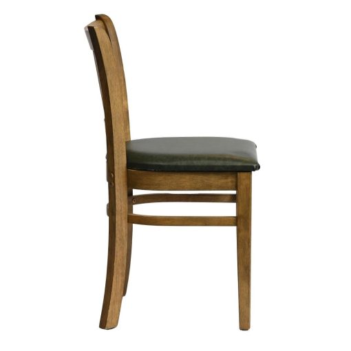Manhattan Dining Chair in Weathered Oak with Bison Cedar Seat 2 Pack (HX817)