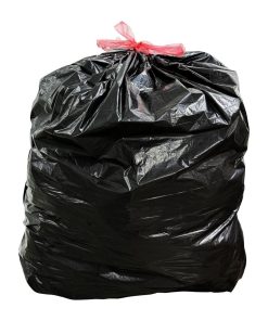 Nisbets Essentials Medium Duty Bin Bags Black 70Ltr 50 Pack (JA599)