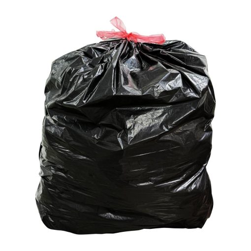 Nisbets Essentials Medium Duty Bin Bags Black 70Ltr 50 Pack (JA599)
