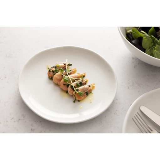 Olympia Chia Plates White 200mm 6 Pack (JB176)