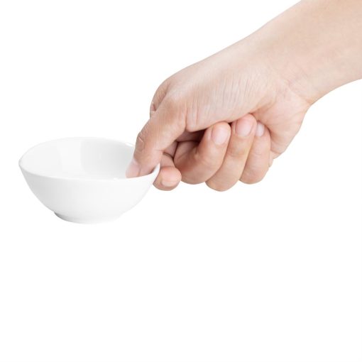 Olympia Chia Dipping Dishes White 80mm 12 Pack (JB179)