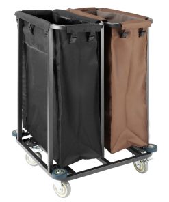 Jantex 2 Compartment Linen Trolley 2x100Ltr (JB760)