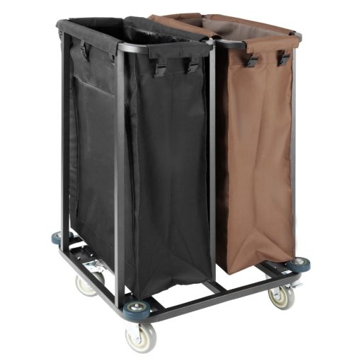 Jantex 2 Compartment Linen Trolley 2x100Ltr (JB760)