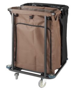Jantex 2 Compartment Linen Trolley 2x100Ltr (JB760)