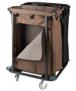Jantex 2 Compartment Linen Trolley 2x100Ltr (JB760)