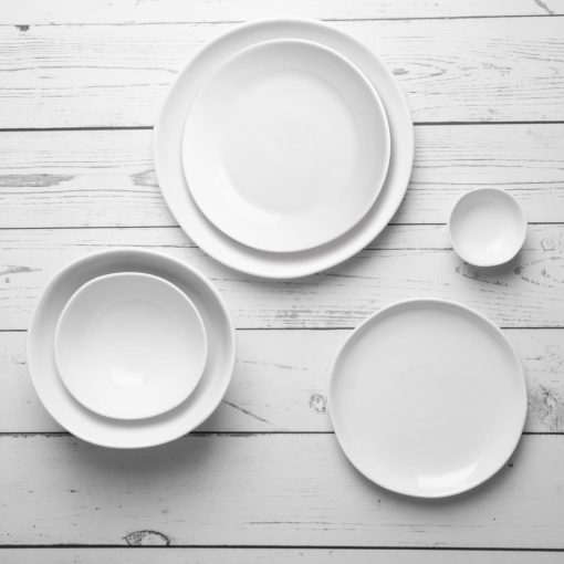 Olympia Chia Coupe Bowls White 220mm 4 Pack (JB899)