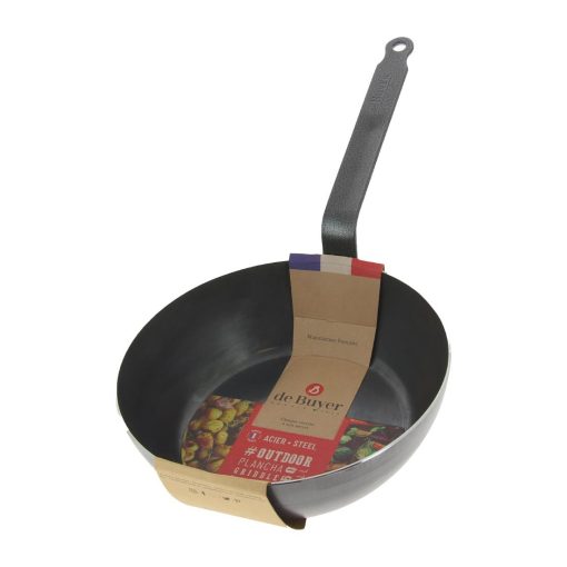 De Buyer Blue Carbon Steel Deep Round Pan 24cm (JB994)