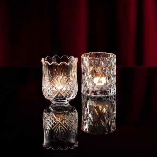 Artis Tealight Holders Diamond 70x75mm 6 Pack (JF820)