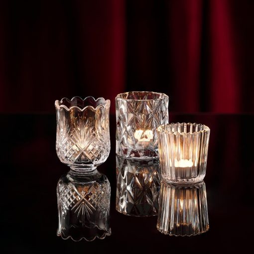 Artis Tealight Holders Diamond 70x75mm 6 Pack (JF820)