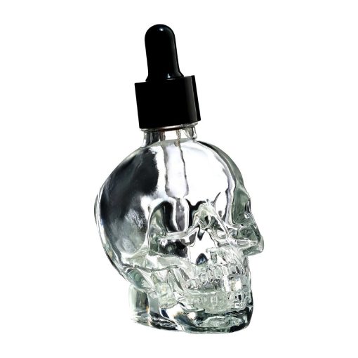 Artis Skull Glass Bitter Bottle with Dropper 60ml (JF892)