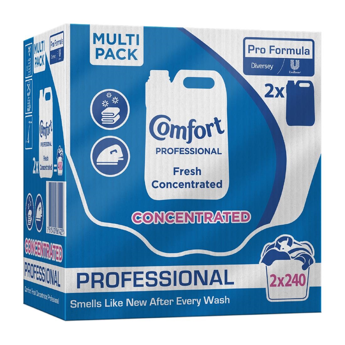 Comfort Pro-Formula Concentrated Fabric Softener Fresh 4-8Ltr 2 Pack (JF946)