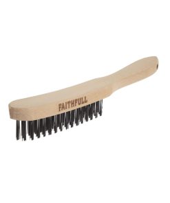 Faithfull Heavy Duty Wire Grill Brush 4 Row (JF947)