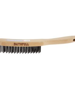 Faithfull Heavy Duty Wire Grill Brush 4 Row (JF947)