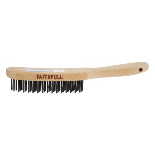 Faithfull Heavy Duty Wire Grill Brush 4 Row (JF947)