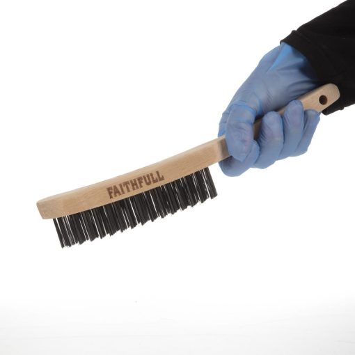 Faithfull Heavy Duty Wire Grill Brush 4 Row (JF947)