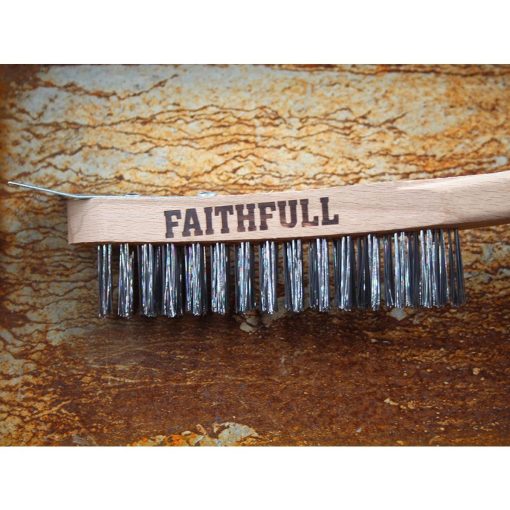 Faithfull Heavy Duty Wire Grill Brush 4 Row with Scraper (JF948)
