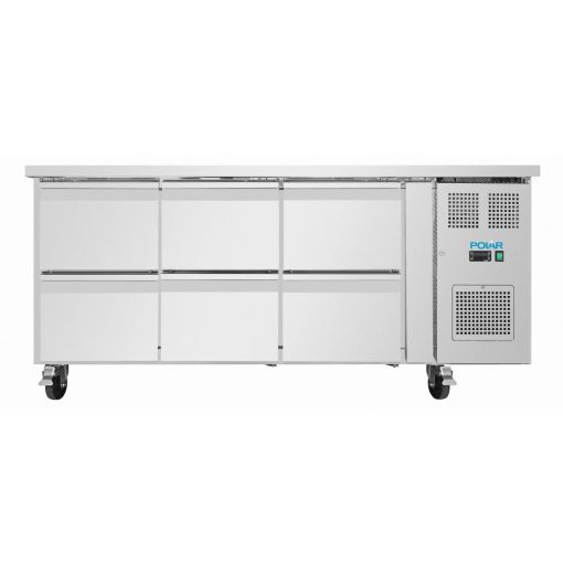 Polar U-Series Six Drawer Gastronorm Counter Fridge (UA101)