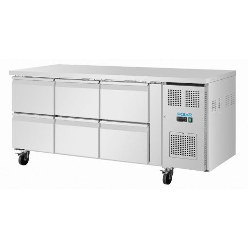 Polar U-Series Six Drawer Gastronorm Counter Fridge (UA101)