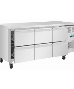 Polar U-Series Six Drawer Gastronorm Counter Fridge (UA101)
