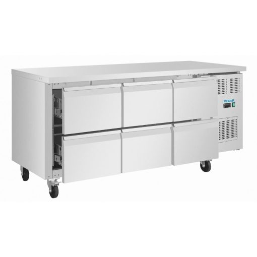 Polar U-Series Six Drawer Gastronorm Counter Fridge (UA101)