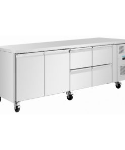 Polar U-Series Counter Fridge 4 Drawers and 2 Door (UA104)