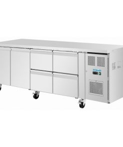 Polar U-Series Counter Fridge 4 Drawers and 2 Door (UA104)