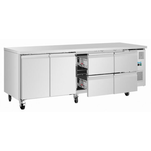 Polar U-Series Counter Fridge 4 Drawers and 2 Door (UA104)