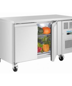 Polar U-Series Double Door Slimline Counter Fridge (UA105)