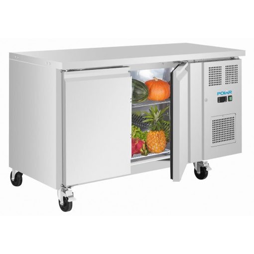 Polar U-Series Double Door Slimline Counter Fridge (UA105)