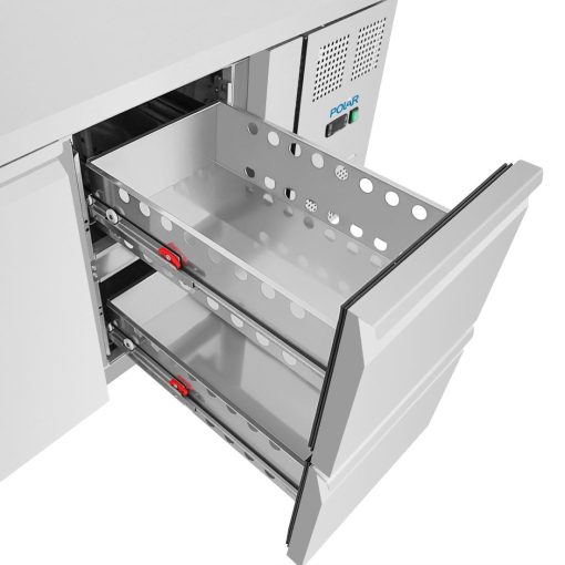 Polar U-Series 1 Door and 2 Drawer Counter Fridge (UA108)