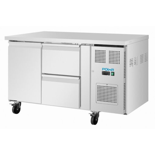 Polar U-Series 1 Door and 2 Drawer Counter Fridge (UA108)