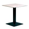 Turin Metal Base 600mm Square Dining Table with Laminate Top in Marble (CZ810)