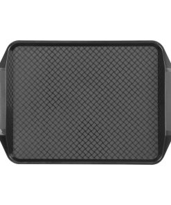 Olympia Kristallon Handled Fast Food Tray Black 435x305mm (HY809)