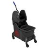 Jantex Two-Compartment Mop Bucket and Wringer Red 30Ltr (JB542)