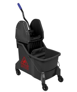 Jantex Two-Compartment Mop Bucket and Wringer Red 30Ltr (JB542)