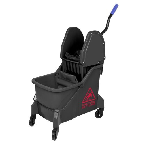 Jantex Two-Compartment Mop Bucket and Wringer Red 30Ltr (JB542)