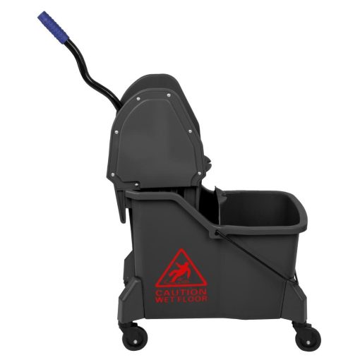 Jantex Two-Compartment Mop Bucket and Wringer Red 30Ltr (JB542)
