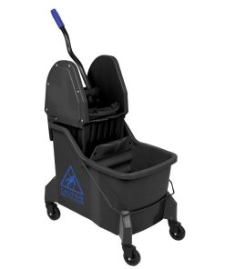 Jantex Two-Compartment Mop Bucket and Wringer Blue 30Ltr (JB543)