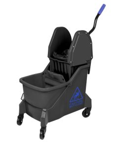 Jantex Two-Compartment Mop Bucket and Wringer Blue 30Ltr (JB543)