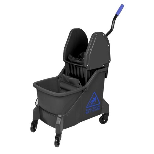 Jantex Two-Compartment Mop Bucket and Wringer Blue 30Ltr (JB543)