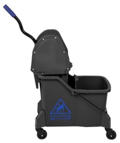 Jantex Two-Compartment Mop Bucket and Wringer Blue 30Ltr (JB543)