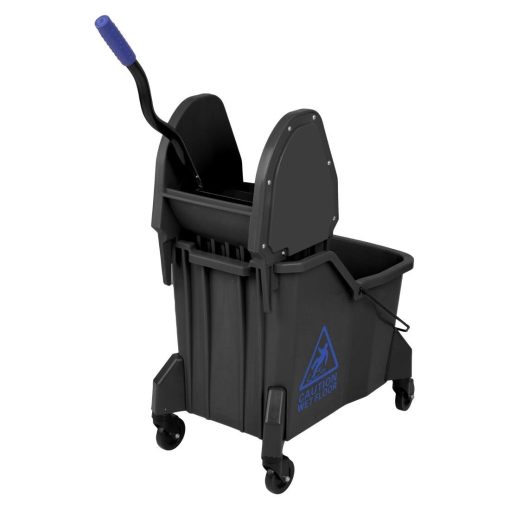 Jantex Two-Compartment Mop Bucket and Wringer Blue 30Ltr (JB543)