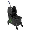 Jantex Two-Compartment Mop Bucket and Wringer Green 30Ltr (JB544)